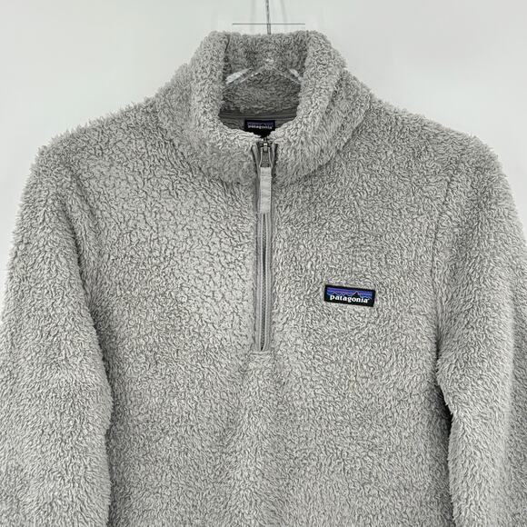 Patagonia women's Los Gatos size M 1/4 zip fleece pullover drifter gray jacket - Picture 2 of 8